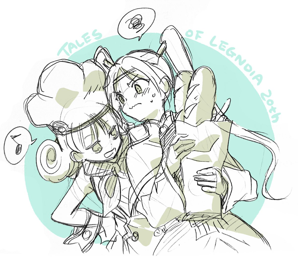 ミミテュラ尊いパン🥖
#TOL20thparty　
#レジェンディアまずは移植を