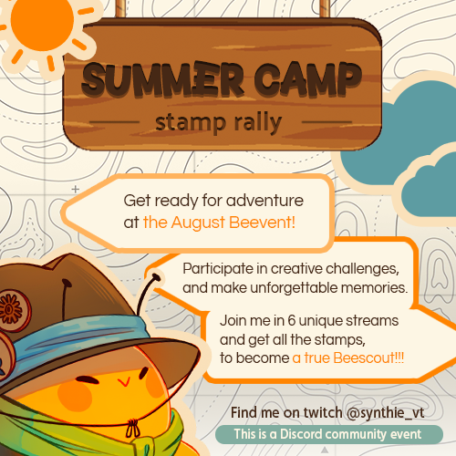 synthie_vt (@synthie_vt) on Twitter photo The schedule will be posted on Sunday, but before that I have an announcement! ๐๐๐
The August Beevent is here!!! ๐ฏ
Grab your fellow bees and look forward to our second community event
โ๏ธโฆ๐๐๐๐๐๐ ๐ฒ๐๐๐: ๐๐๐๐๐ ๐๐๐๐๐ขโงโ๏ธ
First stream: Tomorrow 2:00PM CET!
- The schedule will be posted on Sunday, but before that I have an announcement! ๐๐๐
The August Beevent is here!!! ๐ฏ
Grab your fellow bees and look forward to our second community event
โ๏ธโฆ๐๐๐๐๐๐ ๐ฒ๐๐๐: ๐๐๐๐๐ ๐๐๐๐๐ขโงโ๏ธ
First stream: Tomorrow 2:00PM CET!
-