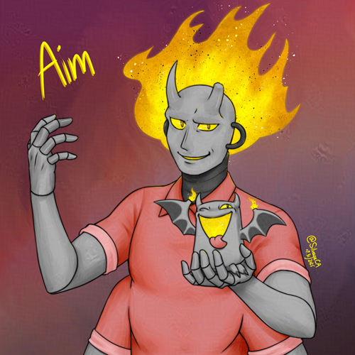 Last attack from me as a member of #TEAMCRYSTALS on #ArtFight2025 is for <a href="/AimVTuber/">Aim 🔥🖊 Slow-Burning VTuber</a>!

My favorite part of drawing this was the fire 🔥
I used a few different layers to get the texture and glow.

artfight.net/attack/1281509…

#ArtOfAim #Vtuber #ArtFight