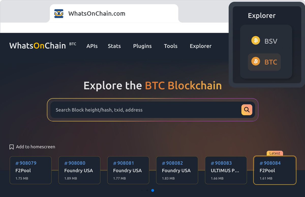 WhatsOnChain (@WhatsOnChain) / Posts / X