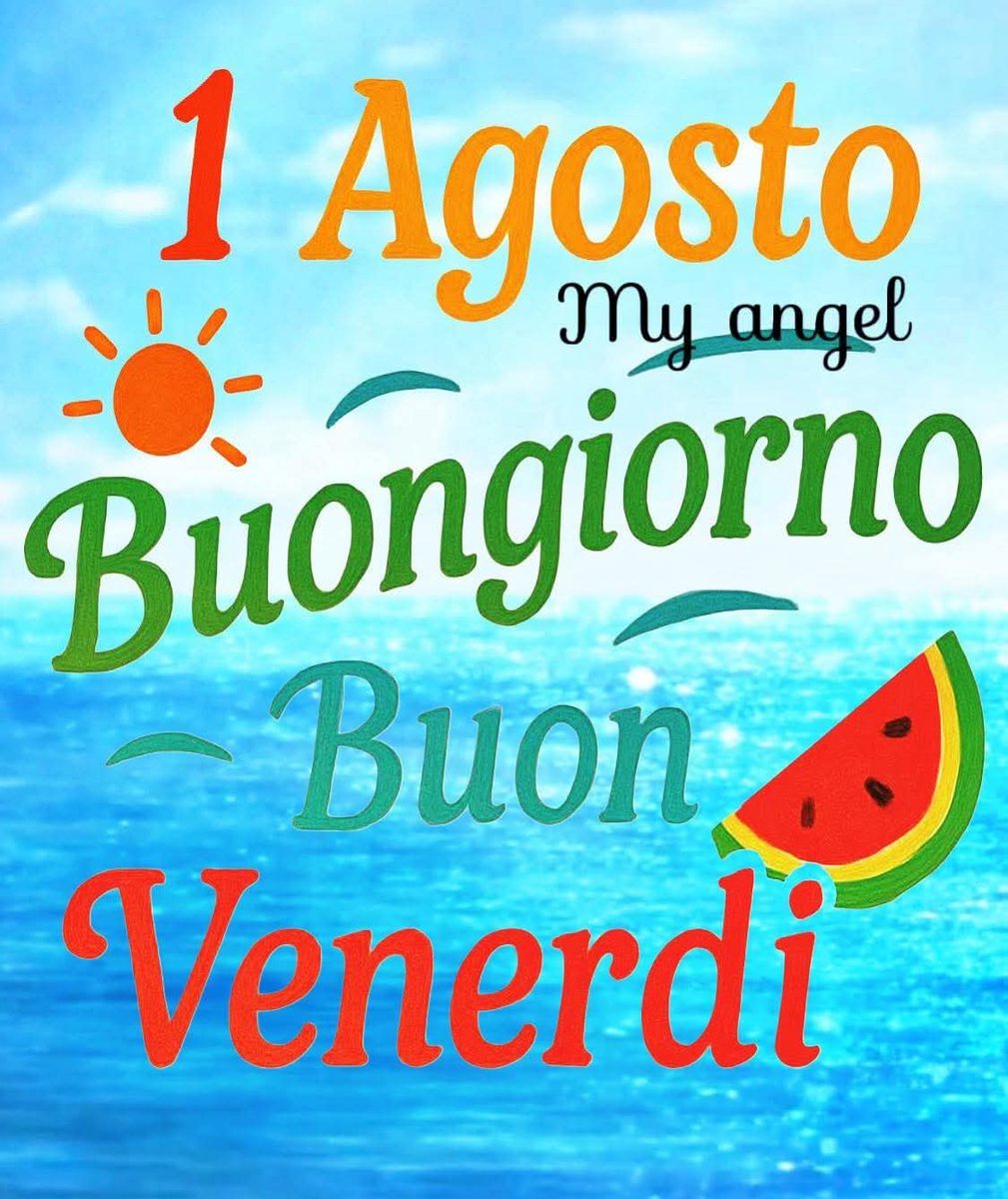 Buongiorno a tutti, è un piacere vedere il mese di agosto iniziare con una tale bellezza, buona fortuna a tutti noi!💙💙💙