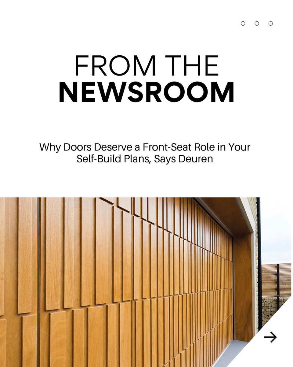 Deuren’s Ian Chubb reveals why early door planning unlocks smarter layouts, standout design, and premium finishes for self-builds. Avoid compromise.

Read more here.👉sbhonline.co.uk/news/designing…

#SelfBuildTips #LuxuryDoors #DesignWithoutLimits #SelfBuilding #SelfBuildJourney