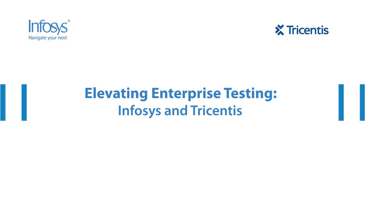 Infosys's tweet image. Infosys strengthens its partnership with @Tricentis, advancing enterprise testing and #qualityengineering as a solution partner for:

Test Automation with Tosca

Test Management with qTest

Performance Testing with NeoLoad 

Read more: bit.ly/4mmGDi8.

#InfyTesting |…