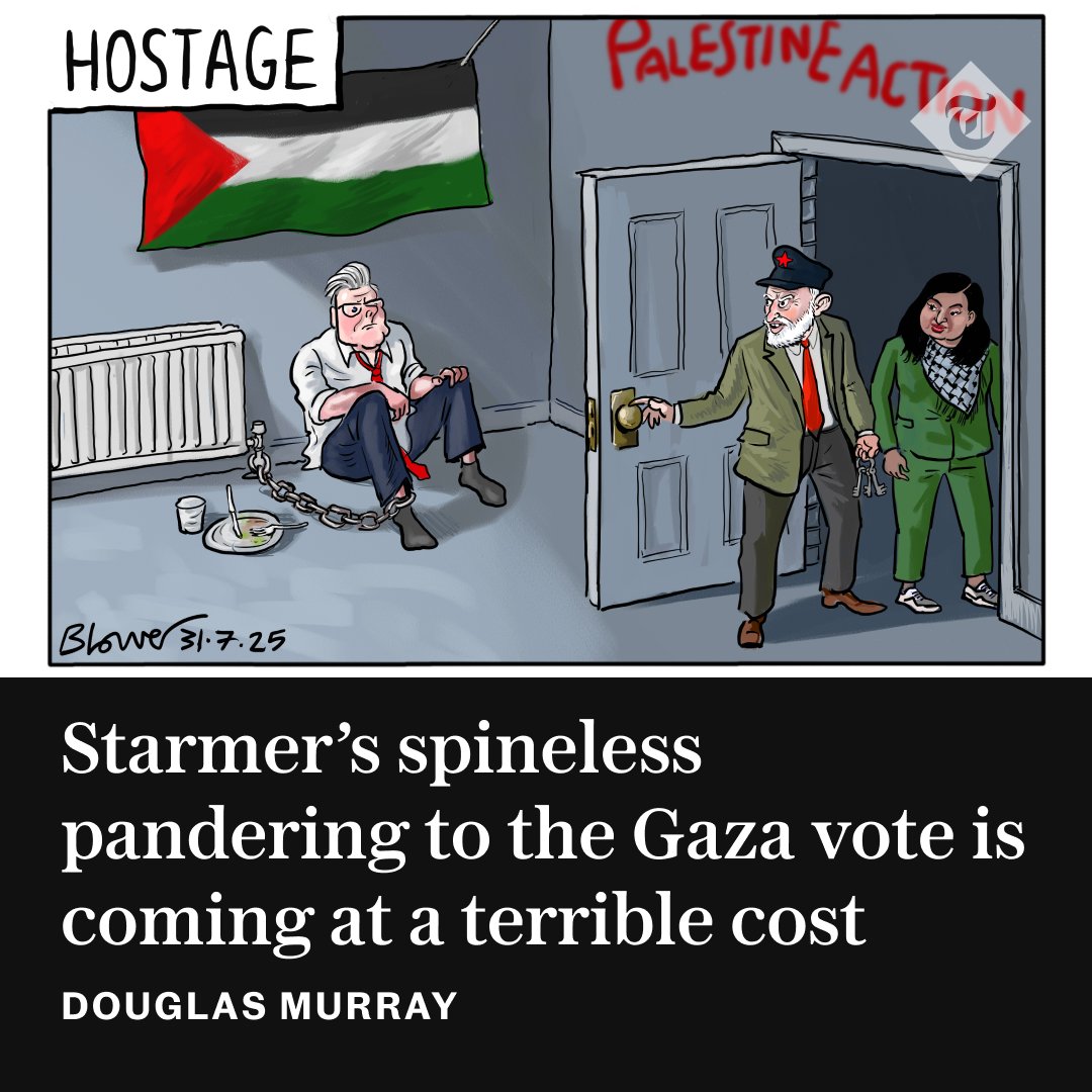 The Telegraph (@telegraph) on Twitter photo ✍️ 'Palestinianism is a creed that is entrenching divisions and transforming our culture for the worse' | Writes <a href="/DouglasKMurray/">Douglas Murray</a>
Read the full article at the link below ⬇️
telegraph.co.uk/news/2025/07/3… ✍️ 'Palestinianism is a creed that is entrenching divisions and transforming our culture for the worse' | Writes <a href="/DouglasKMurray/">Douglas Murray</a>
Read the full article at the link below ⬇️
telegraph.co.uk/news/2025/07/3…