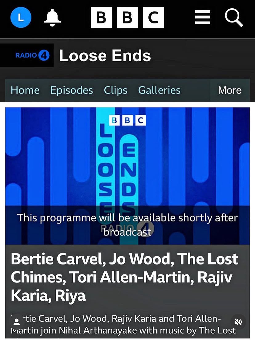The dynamic duo @lostchimes will be performing and chatting on @bbcradio4 Loose Ends tomorrow. Performing the powerful Man, Mother, Boy from their well acclaimed album Now I Swim. 

#newmusic #folkduo #singersongwriter #homegrowntalent