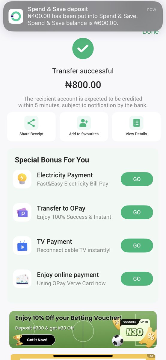 UCBILLIONZ's tweet image. If 800 is not too small send your Opay