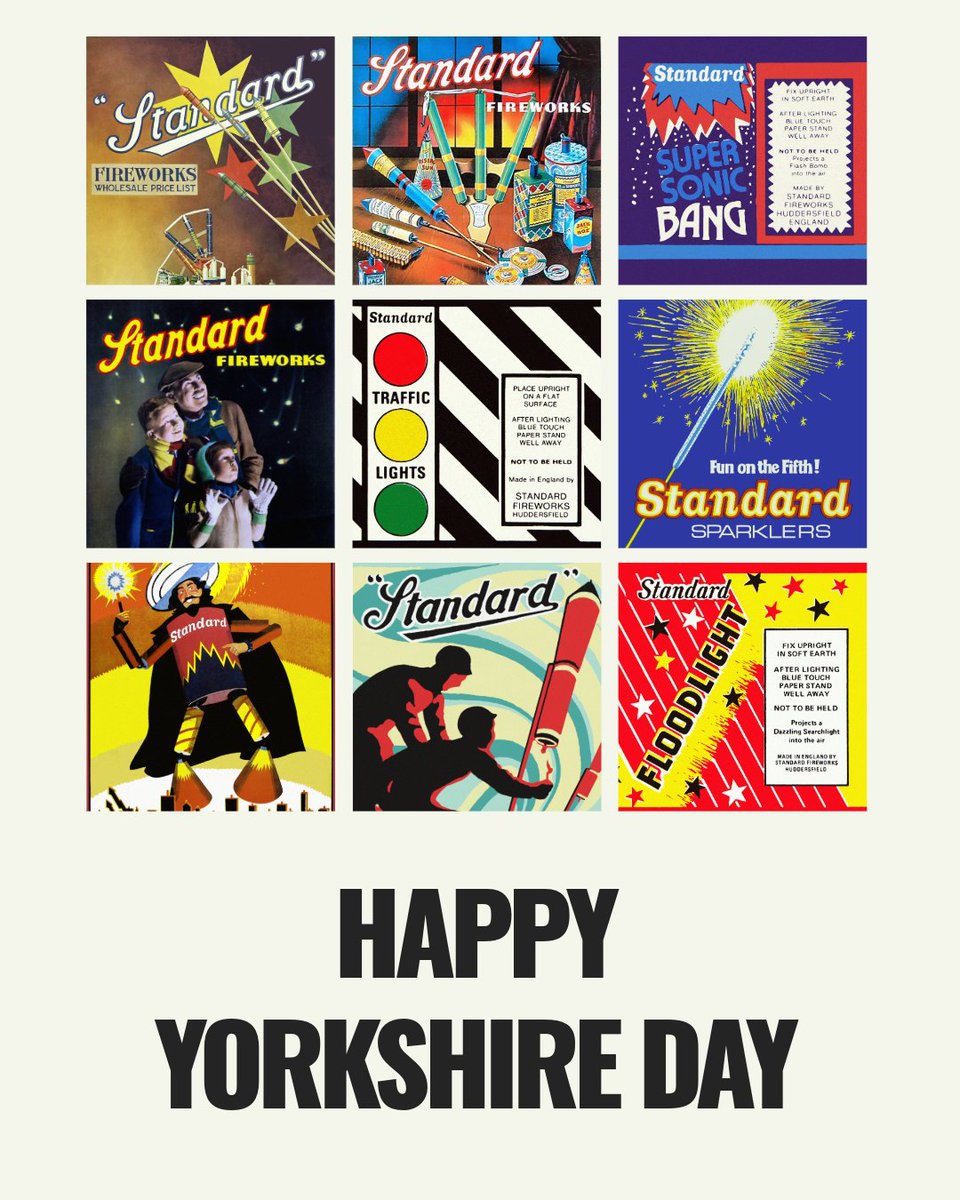 Happy #YorkshireDay!

Founded in 1891 by Huddersfield draper James Greenhalgh, Standard Fireworks grew from a small shop into the UK’s favourite firework brand — powered by Yorkshire spirit.

Still proudly based in Huddersfield &amp; York.

#StandardFireworks #ProudlyYorkshire