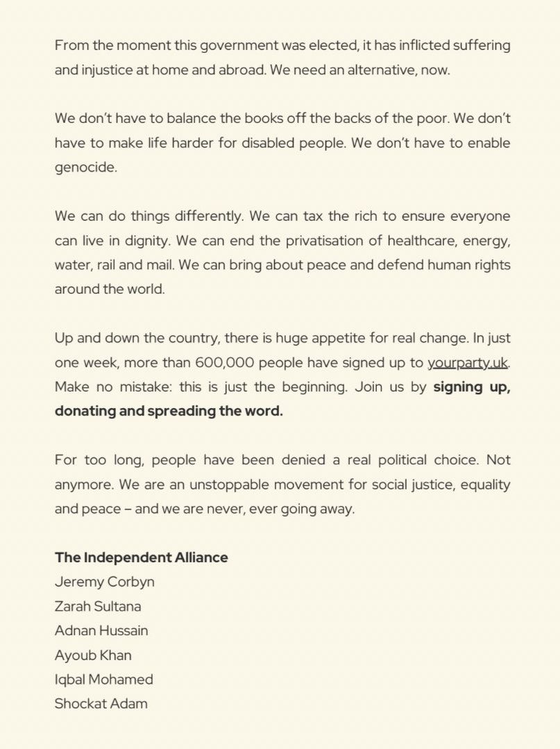 Real change is coming.

Join us at: yourparty.uk