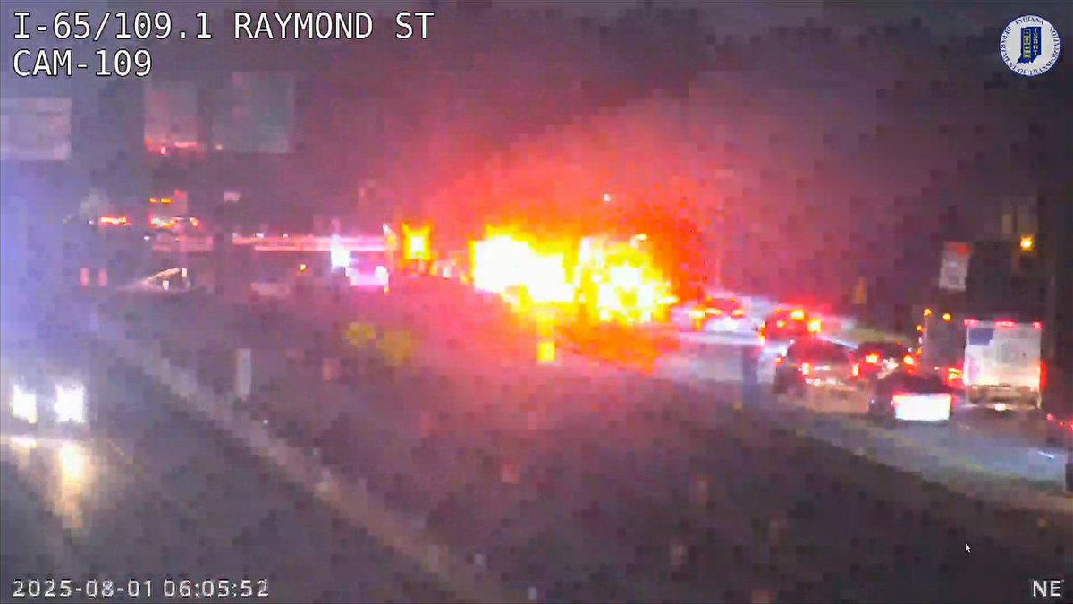 CRASH (6:07 AM ) &gt;&gt; Crash NB I-65 near Raymond St. Left lane is blocked at this time. Expect delays if traveling northbound. <a href="/FOX59/">FOX59 News</a> <a href="/CBS4Indy/">CBS4 Indy</a>