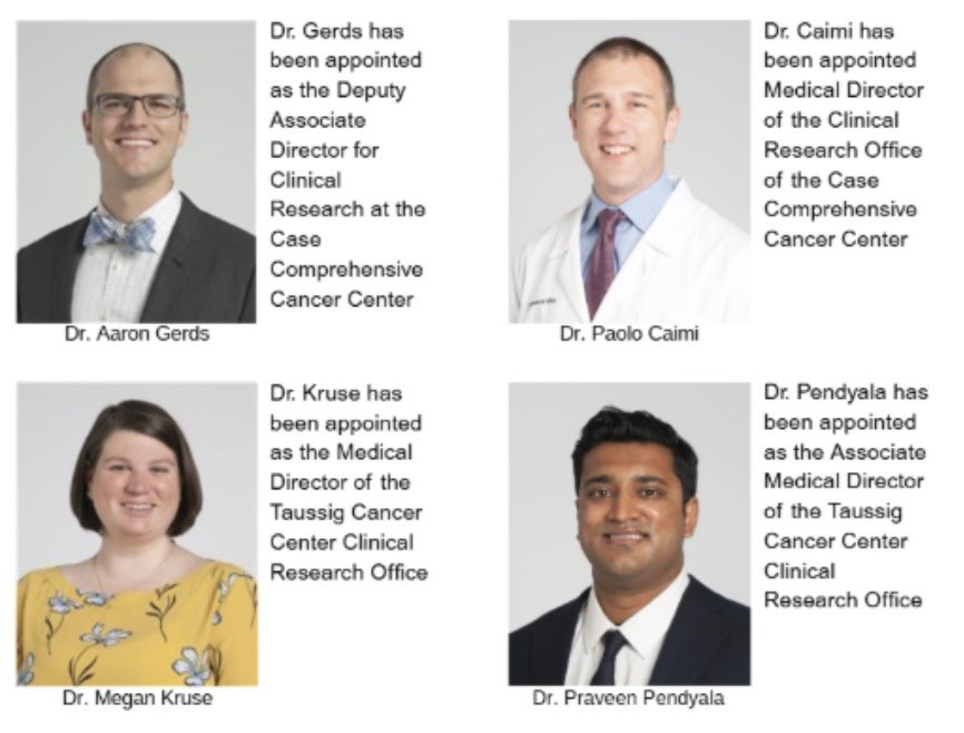Jame Abraham, MD, FACP (@jamecancerdoc) on Twitter photo Congratulations to the newly appointed leaders in #cancerresearch <a href="/ClevelandClinic/">Cleveland Clinic</a> <a href="/caseccc/">Case Comp Cancer Ctr</a> <a href="/AaronGerds/">Aaron Gerds MD, MS</a> <a href="/MeganKruseMD/">Megan Kruse</a> <a href="/paolocaimiMD/">Paolo F. Caimi</a> Dr. Praveen Pendyala <a href="/CleClinicMD/">Cleveland Clinic MD</a> ! Congratulations to the newly appointed leaders in #cancerresearch <a href="/ClevelandClinic/">Cleveland Clinic</a> <a href="/caseccc/">Case Comp Cancer Ctr</a> <a href="/AaronGerds/">Aaron Gerds MD, MS</a> <a href="/MeganKruseMD/">Megan Kruse</a> <a href="/paolocaimiMD/">Paolo F. Caimi</a> Dr. Praveen Pendyala <a href="/CleClinicMD/">Cleveland Clinic MD</a> !