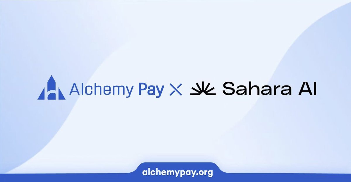 Alchemy Pay|$ACH: Fiat-Crypto Payment Gateway (@alchemypay) on Twitter photo Excited to partner with <a href="/SaharaLabsAI/">Sahara AI 🔆</a> to bring seamless fiat access to $SAHARA!
This partnership bridges traditional finance with AI-native Web3, allowing users to purchase $SAHARA via familiar payment methods.
Making decentralized AI more accessible, globally: Excited to partner with <a href="/SaharaLabsAI/">Sahara AI 🔆</a> to bring seamless fiat access to $SAHARA!
This partnership bridges traditional finance with AI-native Web3, allowing users to purchase $SAHARA via familiar payment methods.
Making decentralized AI more accessible, globally: