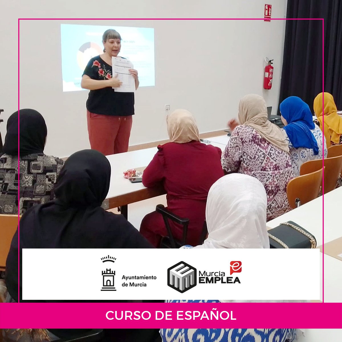 Proyecto Abraham (@abrahamproyecto) on Twitter photo Finalizado el curso de Español: Habilidades Blandas en Comunicación. Gracias a Margarita Martínez Sánchez y al CC Jerónimo y Avileses por su apoyo.
Proyecto de Mejora de la Empleabilidad Prolaboral del <a href="/AytoMurcia/">Ayuntamiento de Murcia</a>, financiado por el propio Ayuntamiento y <a href="/Murcia_Emplea/">MurciaEmplea</a> Finalizado el curso de Español: Habilidades Blandas en Comunicación. Gracias a Margarita Martínez Sánchez y al CC Jerónimo y Avileses por su apoyo.
Proyecto de Mejora de la Empleabilidad Prolaboral del <a href="/AytoMurcia/">Ayuntamiento de Murcia</a>, financiado por el propio Ayuntamiento y <a href="/Murcia_Emplea/">MurciaEmplea</a>