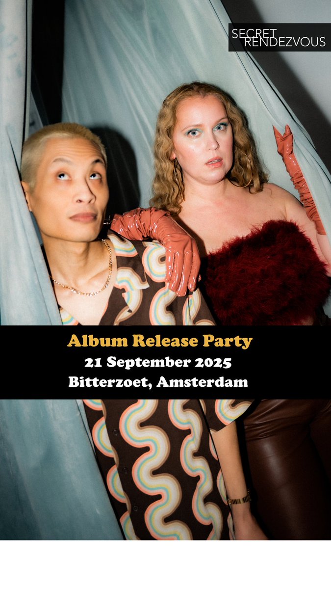 Come celebrate our album release september 21 at Bitterzoet, Amsterdam!
Get your tickets in pre-sale now at bitterzoet.com/event/secret-r… 🩵