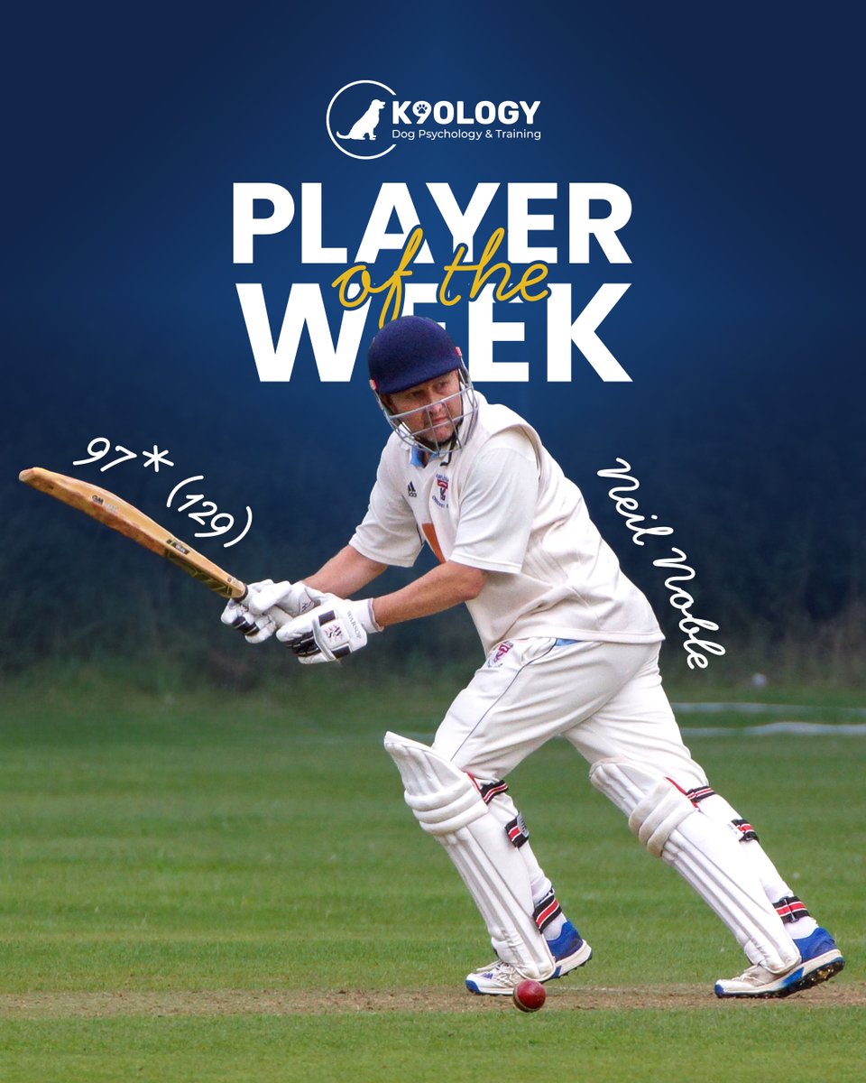 Rayleigh CC (@rayleighcc) on Twitter photo Player of the Week 🏆
Neil Noble produced a much-needed return to form on Saturday with a superb 97* — carrying his bat and guiding the 3rd XI to victory against <a href="/TillinghamCC/">Tillingham CC</a>
Well batted, Neil
#rayleighcc #POTW #PlayerOfTheWeek #Cricket Player of the Week 🏆
Neil Noble produced a much-needed return to form on Saturday with a superb 97* — carrying his bat and guiding the 3rd XI to victory against <a href="/TillinghamCC/">Tillingham CC</a>
Well batted, Neil
#rayleighcc #POTW #PlayerOfTheWeek #Cricket