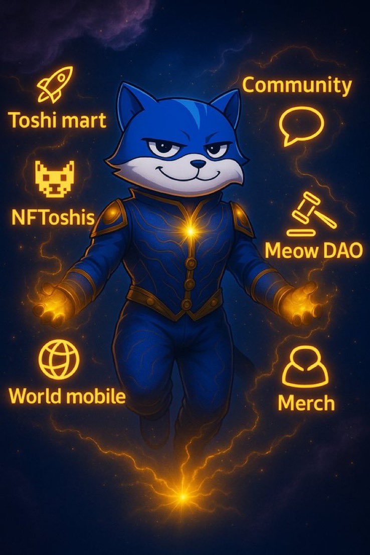 GM <a href="/okx/">OKX</a> $TOSHI <a href="/Toshi_base/">TOSHI</a> is making moves and getting listed on more exchanges and our community and projects are growing!! Let’s grow together!! List the blue cat!!