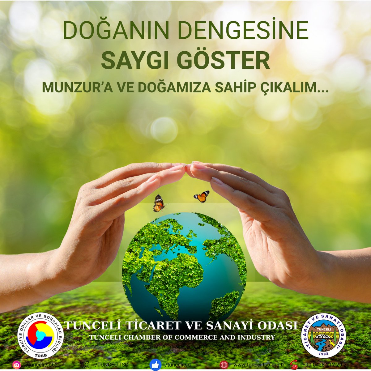 DOĞANIN DENGESİNE SAYGI GÖSTERELİM!
Munzur sadece bizim değil, tüm canlıların evidir.

Biz insanlar, bedenimizin dengesine nasıl özen gösteriyorsak; doğanın dengesine de aynı hassasiyetle yaklaşmak zorundayız.
Nasıl ki insan olarak vücudumuzda bir denge kuruyorsak, doğanın da
