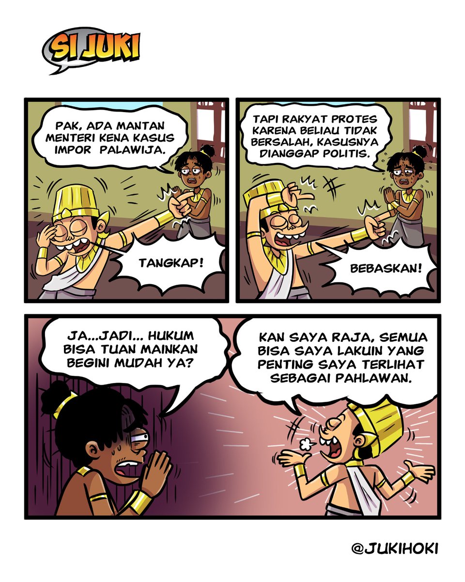 JukiHoki's tweet photo. Emang seru tau main pahlawan-pahlawanan
#komikstripjuki https://t.co/w1VQStQdvH