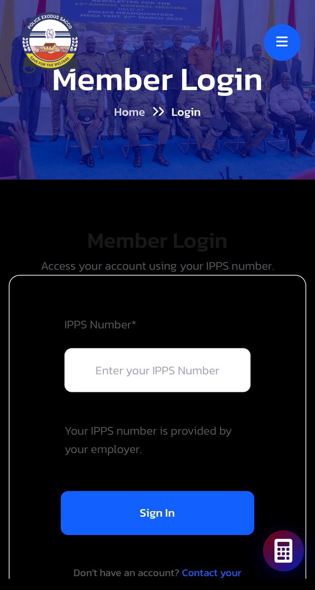 POLICE EXODUS SACCO MEMBER PORTAL &amp; WEBSITE.

Good morning Hon. Delegates. 

Police Exodus SACCO is pleased to inform all members that you can now conveniently access key services through our online portal by visiting exoduspolicesacco.com. This platform has been developed to