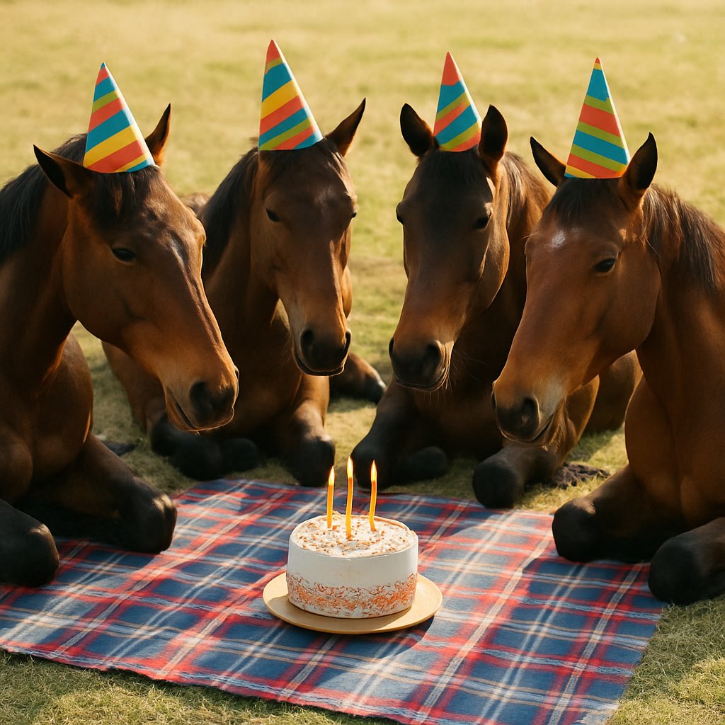 G1Goldmine (@g1goldmine) on Twitter photo Happy Birthday to Every Southern Hemisphere Racehorse! ๐
From Australia to New Zealand, South Africa to Argentina โ today we celebrate every champion in the making, every stable star, every future winner.
Hereโs to a year of speed, strength, and success on and off the track! Happy Birthday to Every Southern Hemisphere Racehorse! ๐
From Australia to New Zealand, South Africa to Argentina โ today we celebrate every champion in the making, every stable star, every future winner.
Hereโs to a year of speed, strength, and success on and off the track!