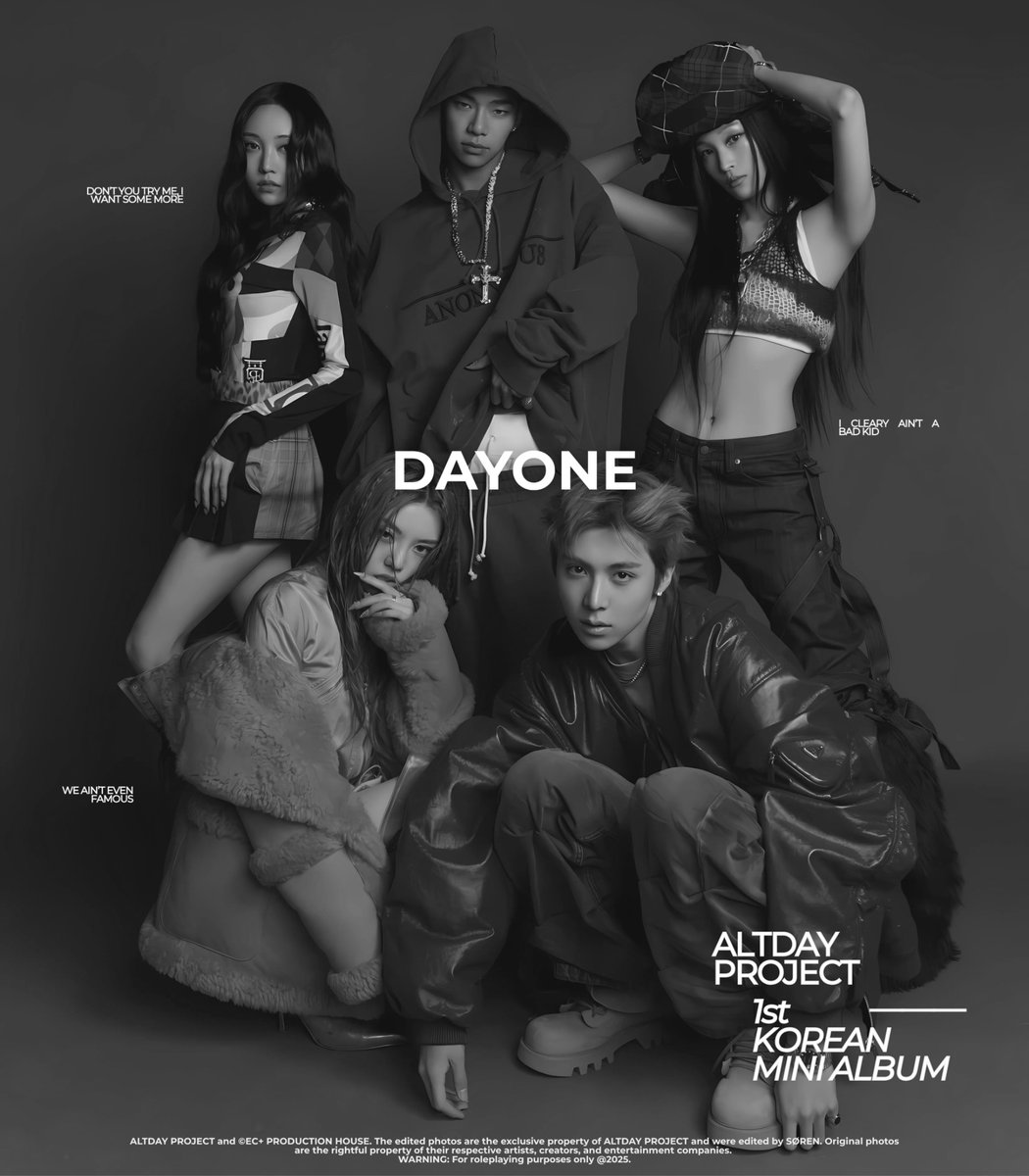 ALTDAY_PROJECT's tweet image. ㅤ
ㅤ
ALTDAY          PROJECT
1st Korean Mini Album
𝐃𝐀𝐘𝐎𝐍𝐄 ────  ★

August  2025.      Every 
legend  starts  with  us.

#ALTDAYPROJECT #DAYONE

ㅤㅤ