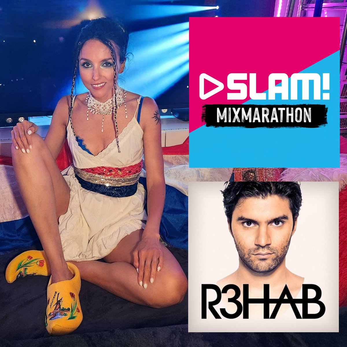 💫 So excited to see Disco Kid getting love from my homeland! 🇳🇱 From the <a href="/slamofficial/">SLAM!</a> Mixmarathon to the legendary <a href="/R3HAB/">R3HAB</a> radio show… my sparkly Studio 54 dream is officially dancing through Dutch airwaves 🪩💥 Dankjewel!

👠 Wooden clogs ON
🇳🇱 Dutch pride full throttle 😊