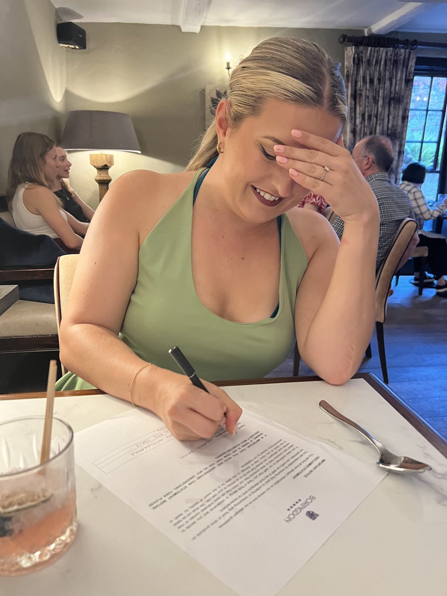 Best few days at Boringdon Hall to celebrate my beautiful fianceé Roo’s 30th birthday 🤍 stunning views, incredible facilities and the most relaxing Spa sessions 🧖🏽‍♂️

Yes, that is her signing a Gluten Free waiver to be allowed a chocolate torté 😂