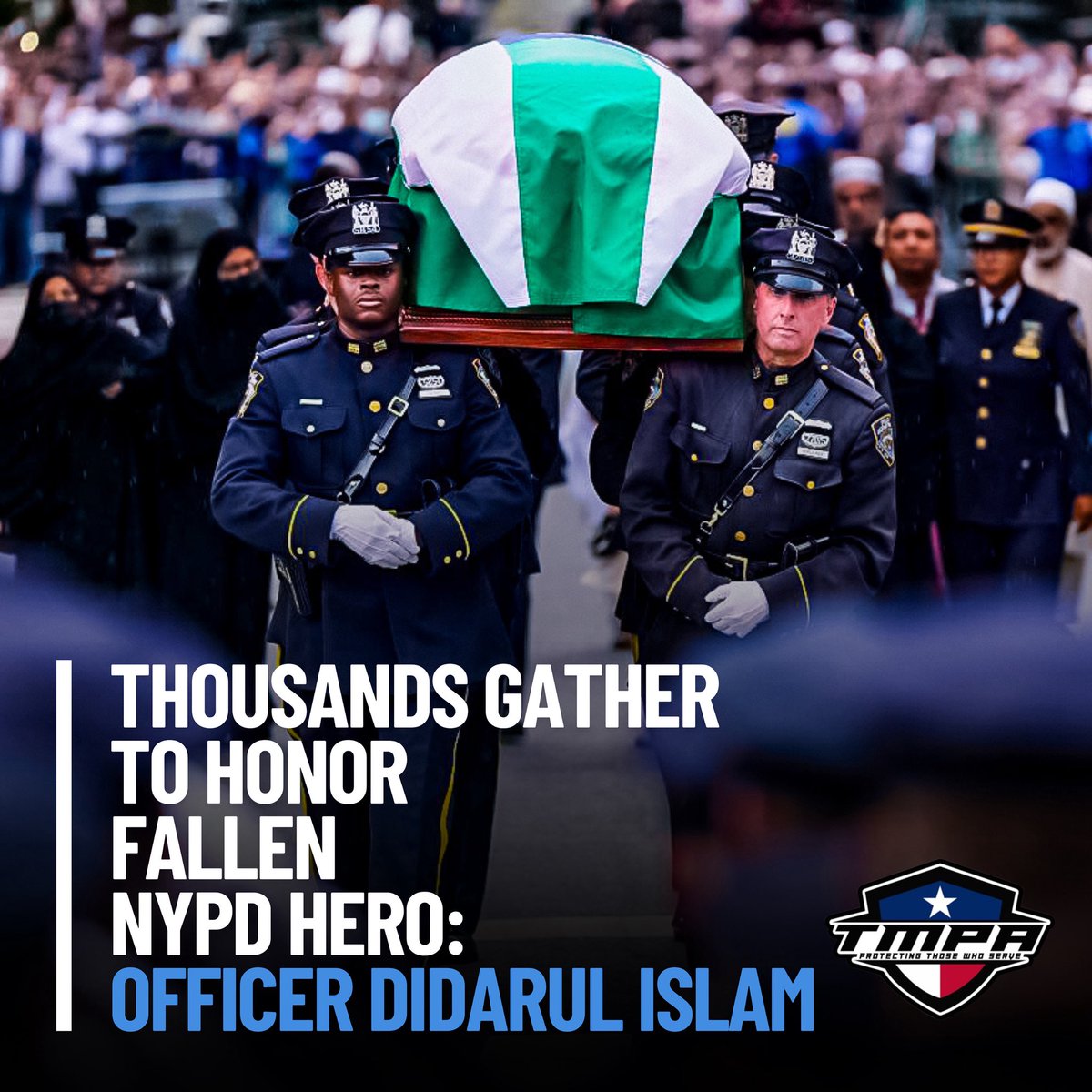 TMPA (@tmpalegislative) on Twitter photo ๐ Final Salute ๐
Yesterday, Officer Didarul Islam a devoted father, husband, and NYPD officer who gave his life in the Midtown Manhattan mass shooting while protecting others was honored.
๐ณ๐๐๐๐๐๐๐๐ ๐ณ๐๐๐๐๐๐ ๐ธ๐๐๐๐
๐ฝ๐๐ฟ๐ณ
๐ด.๐พ.๐. ๐ถ๐ฝ | ๐ธ๐พ | ๐ธ๐ถ๐ธ๐ป ๐ Final Salute ๐
Yesterday, Officer Didarul Islam a devoted father, husband, and NYPD officer who gave his life in the Midtown Manhattan mass shooting while protecting others was honored.
๐ณ๐๐๐๐๐๐๐๐ ๐ณ๐๐๐๐๐๐ ๐ธ๐๐๐๐
๐ฝ๐๐ฟ๐ณ
๐ด.๐พ.๐. ๐ถ๐ฝ | ๐ธ๐พ | ๐ธ๐ถ๐ธ๐ป