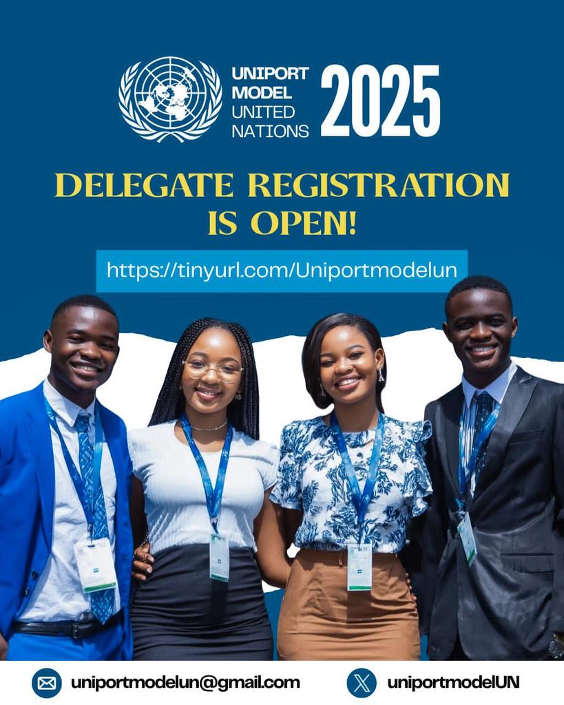 The creator (@tezzar_szn) on Twitter photo So our delegate registration is open!! <a href="/uniportmodelUN/">Uniport MUN ‘25</a>
Come let's do some cool stuff together
tinyurl.com/Uniportmodelun So our delegate registration is open!! <a href="/uniportmodelUN/">Uniport MUN ‘25</a>
Come let's do some cool stuff together
tinyurl.com/Uniportmodelun