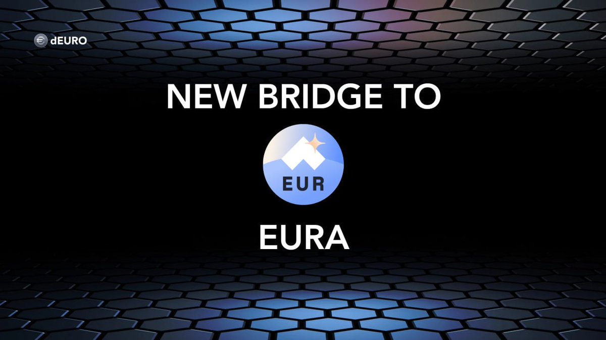 New Bridge is Live! 🥳

Swap your $EURA <a href="/AngleProtocol/">Angle 📐</a>  $dEURO with 0% fees – just cover gas! ⚡️

💸 Want to earn 10% APR?
Swap your EURA to dEURO and start earning today!

How to get started:
- Open our Web App
- Go to the Swap section
- Select $EURA → $dEURO
- Enjoy your fresh