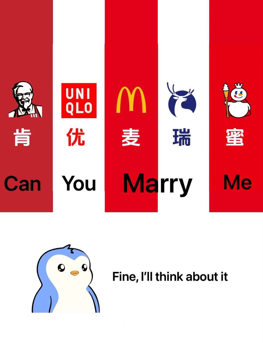 andydandy.base.eth (@the_andydandy) on Twitter photo All I see is they want to marry Pudgy for the next collab.
<a href="/pudgypenguins/">Pudgy Penguins</a> <a href="/PenguAsia/">PENGU Asia</a>
#pengumeme All I see is they want to marry Pudgy for the next collab.
<a href="/pudgypenguins/">Pudgy Penguins</a> <a href="/PenguAsia/">PENGU Asia</a>
#pengumeme