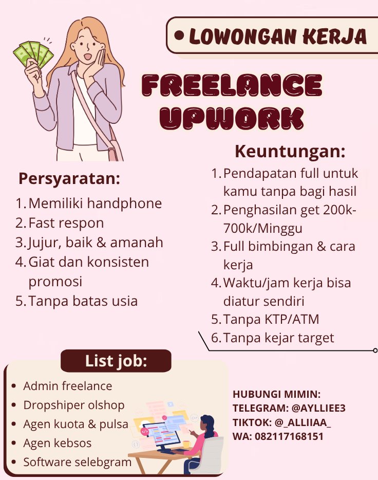 Alleeyaa__'s tweet photo. OPEN SETIAP HARI YAA....

YANG LAGI NYARI UANG BUAT SAMPINGAN BISA BANGET JOIN BISNIS FREELANCE INI ☁️❤️ https://t.co/ufiSf1SBKH