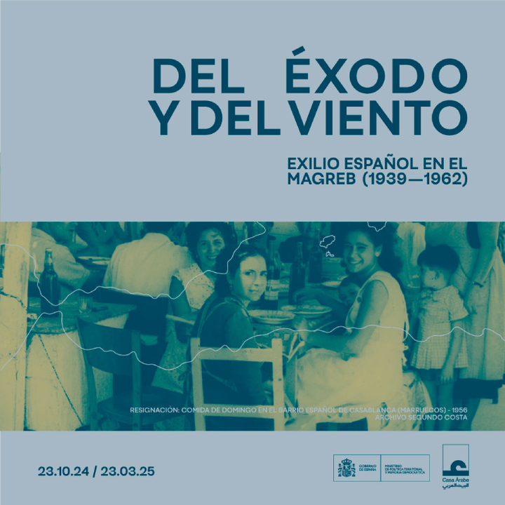 Muestra:  "Del éxodo y del viento: exilio español en el Magreb".  Casi 17.000 españoles se exiliaron  en el norte de África tras la guerra civil.  rtve.es/play/audios/ma… <a href="/Casaarabe/">Casa Árabe</a> <a href="/ree_rne/">Radio Exterior</a>