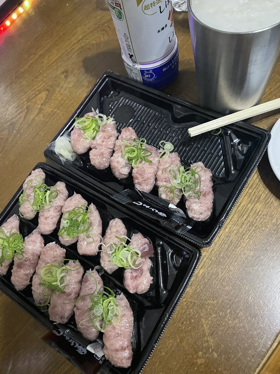 ネギトロ祭りの晩酌開始や〜🍶　#晩酌