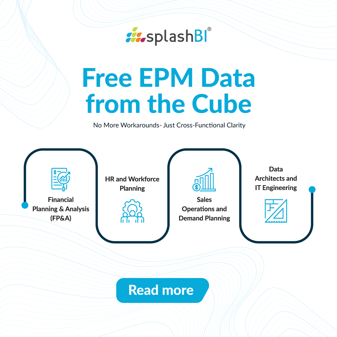 SplashBI's tweet image. Still exporting the old way?
SplashBI’s EPM Data Pipeline flattens Oracle EPM cubes into SQL-ready tables so Finance, HR, IT &amp;amp; Sales can plan, reconcile &amp;amp; report from one trusted source- minus the spreadsheets.

tinyurl.com/2b7bb39c

#EPMReporting #OracleCloudEPM #SplashBI