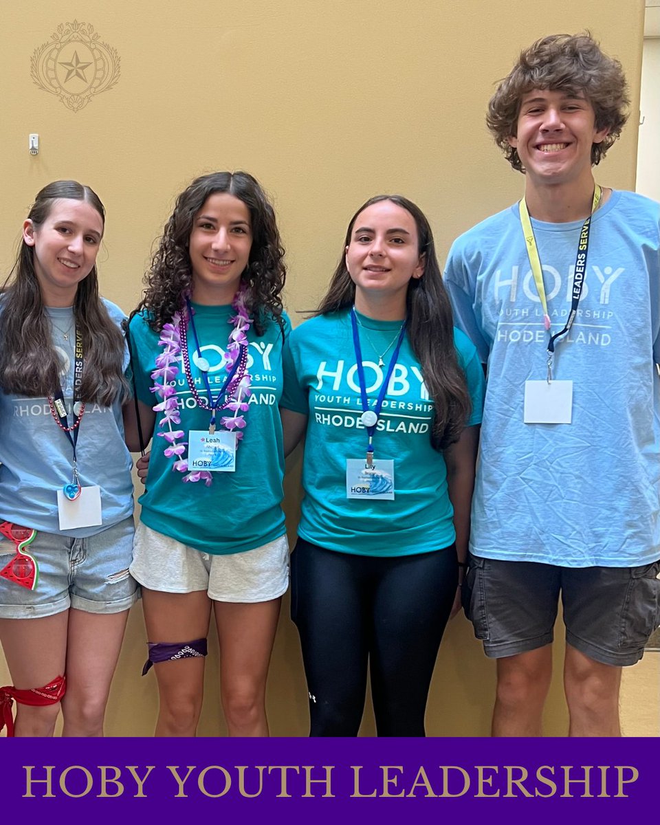 🌟 Leah Ahmed &amp; Lily Briere ’27 represented SRA as HOBY ambassadors, while Michael Duschang &amp; Sara Lebeuf ’26 served as junior staff!

Shoutout to Ms. Gaj, co-leadership seminar chair for HOBY RI! 💜 

#HOBY #SaintsStrong #Leadership #FutureLeaders