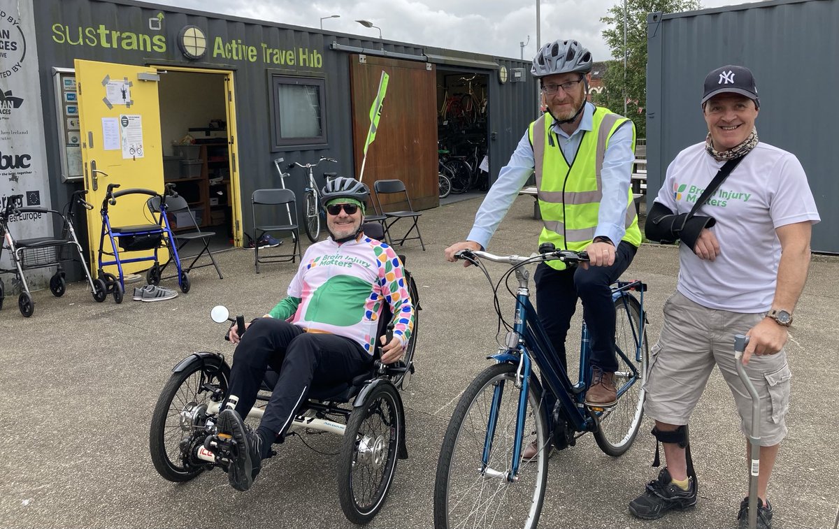 WWCTrustNI's tweet image. Great to welcome ⁦@mcguigan_philip⁩ to the east #Belfast Active Travel Hub to see the popular #PedalPower project in partnership with ⁦@BrainInjMatters⁩ &amp;amp; see the amazing benefits of rehab through #cycling ⁦@mikenesbittni⁩ ⁦@niexecutive⁩ ⁦@sustrans