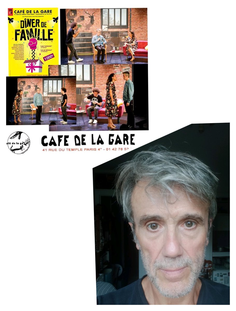 Apres le Festival d'Avignon, j'enchaîne au @Café de la Gare (Théâtre -Paris) dans <a href="/Diner/">Diner</a> de Famille du 30 juillet au 10 août.!!
Merci au public d'être toujours aussi nombreux 🙏🌟🍀!
Bel été à tous et toutes 🌞
#scene #spectaclevivant  #acteur  #actrices #auteurs #comedie