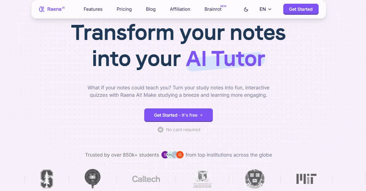 bestfreeaitools's tweet image. Raena AI Revolutionizing How Students Learn and Master Content
In the demanding academic world, students often find themselves drowning in a sea of notes, textbooks, and lecture rec...
bestfreeaitools.io/ai-tools/raena…
#Students #Summarizer #VideoGenerators