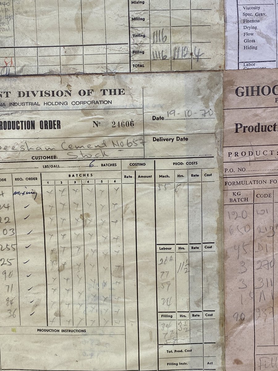 FilifreE1's tweet image. Also at RedClay, @ibrahim_mahama has this  painting. Made from charcoal on a canvas of original invoices of GIHOC from the days of Dr. Kwame Nkrumah. Such a spectacle to behold 
#VisitTamale
#RedClay