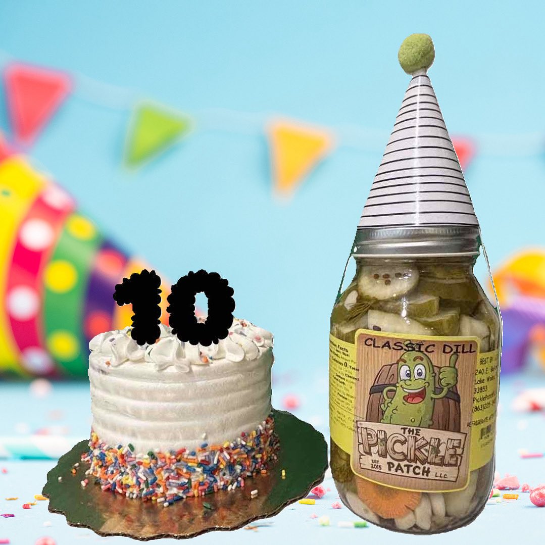 The Pickle Patch celebrates its 10-year anniversary this month 🎉🎉. We extend our sincerest gratitude to everyone who has supported us throughout the years. We eagerly anticipate the opportunities the next decade will bring. We feel truly blessed and thankful!