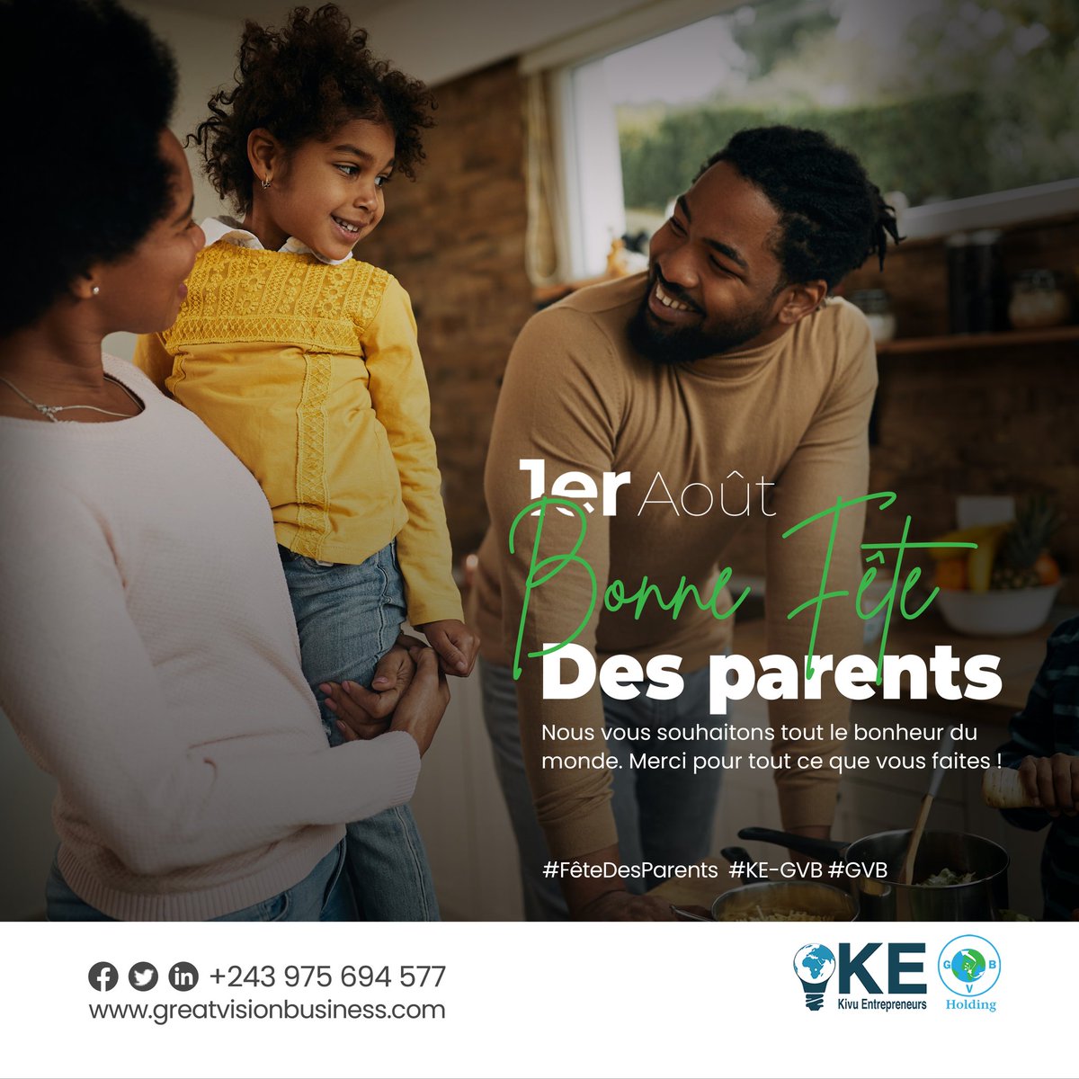 Chez Kivu Entrepreneurs, nous saluons tout particulièrement les parents entrepreneurs : ceux qui jonglent entre rêves personnels et responsabilités familiales, tout en semant l’esprit entrepreneurial chez leurs enfants.