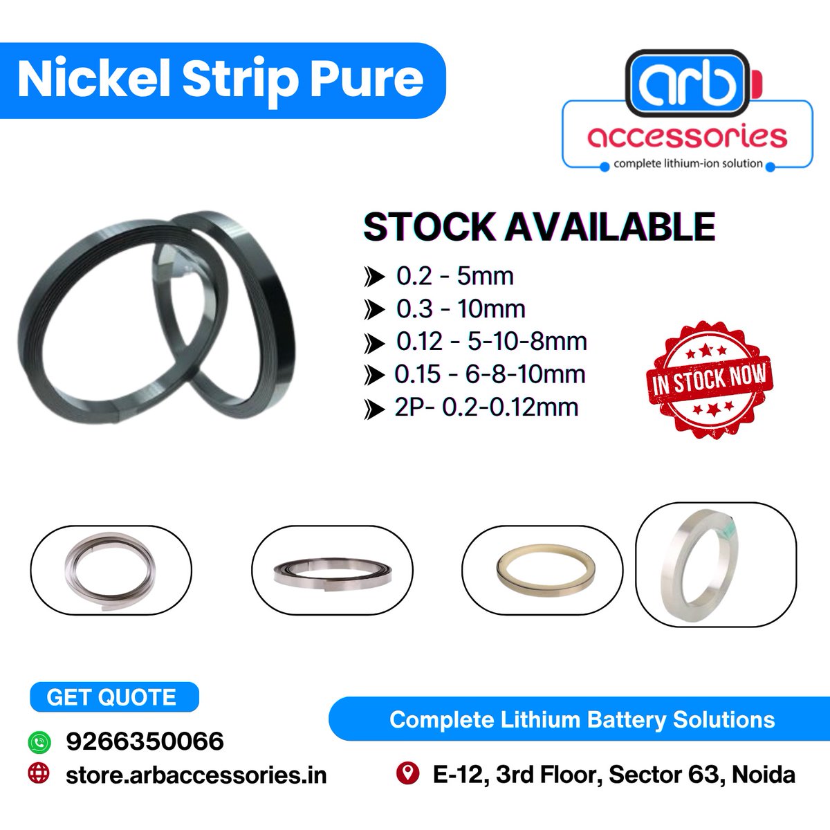 arb_ltd's tweet image. 🛠️ Cell Nickel Remover Machine + ⚡ Premium Nickel Strips
The ultimate toolkit for precision battery pack building and repair! 🔋

Build smarter. Weld stronger. 🔋✨

🛒 Buy Now 👉store.arbaccessories.in/product/cell-n…

#ARBaccessories  #BatteryTools #NickelStrip #PureNickel #PlatedNickel