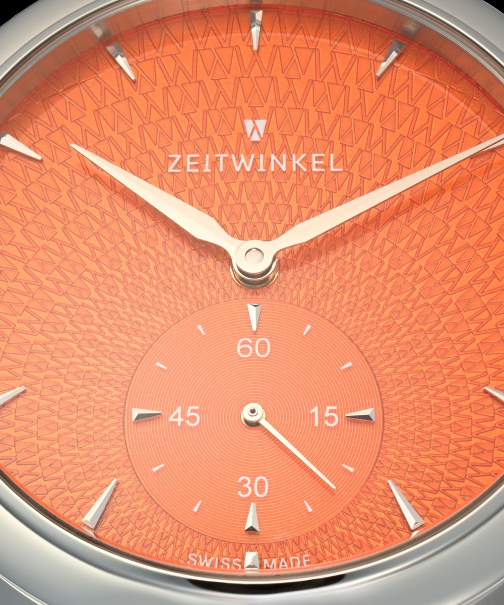 The dial of our model 188° MAKS Orange d’Édouard (“Ted’s Orange”).

#swissmade #independentwatchmaking #inhousemovement #actuallywearit