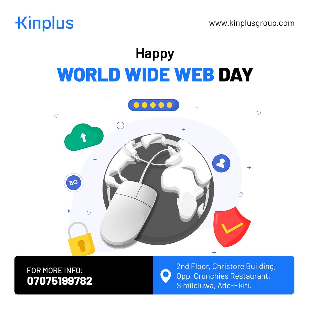 kinplustech's tweet image. 🌐 Celebrating the WorldWide Web Day!
Today, we honor the invention that transformed how we connect, learn, and grow. Join us as we continue to harness the power of digital innovation to shape a smarter tomorrow.
#WorldWideWebDay #KinplusTechnologies #DigitalInnovation #Tech