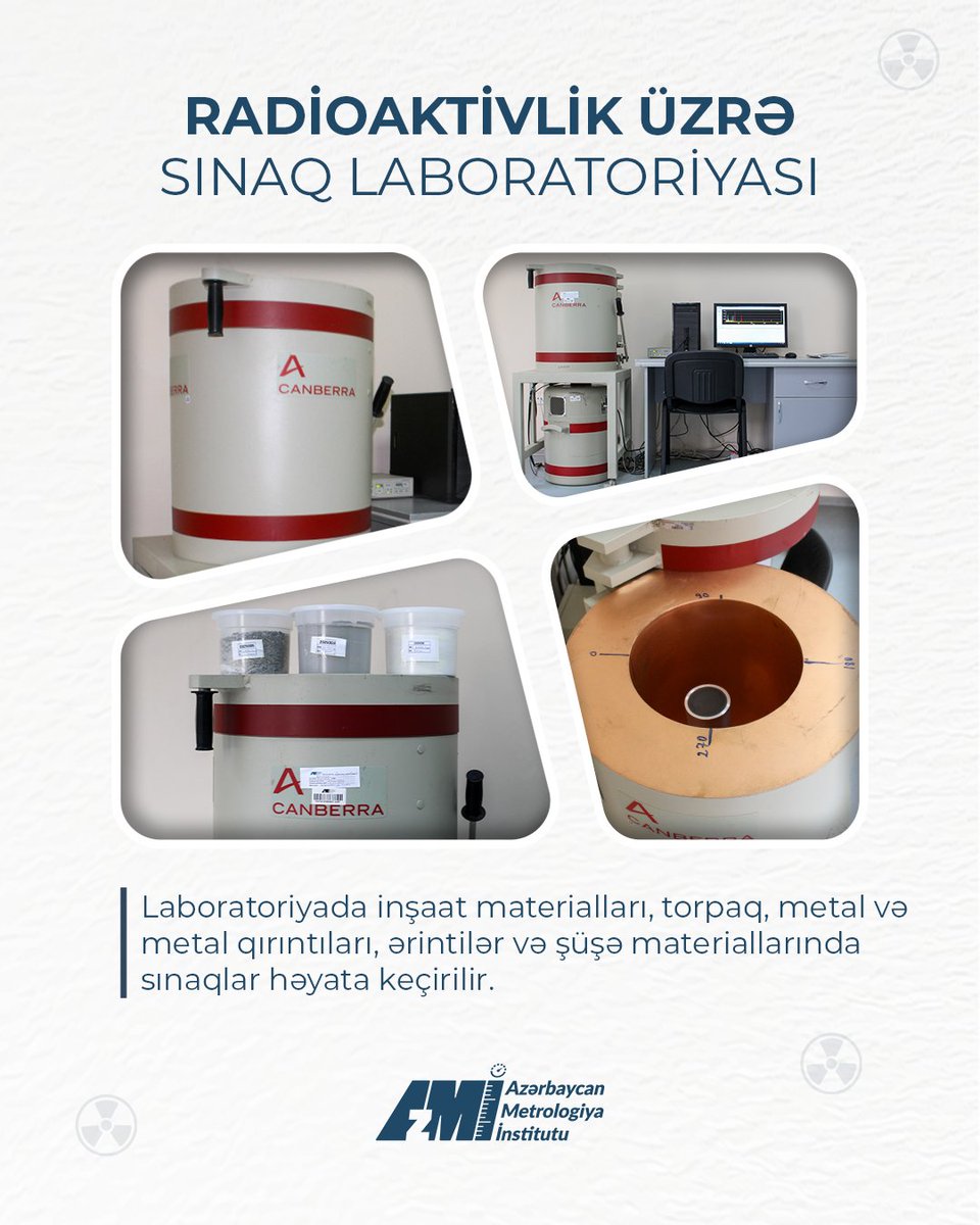azmetrology's tweet photo. Azərbaycan #Metrologiya İnstitutunun ☢ #Radioaktivlik üzrə sınaq laboratoriyası sınaq fəaliyyətinin həyata keçirilməsi üçün AZS ISO/IEC 17025:2020 “Sınaq və kalibrləmə laboratoriyalarının səlahiyyətliliyinə dair ümumi tələblər” standartına uyğun akkreditasiya olunub.

#AzMİ https://t.co/uNz6KfDK4Z