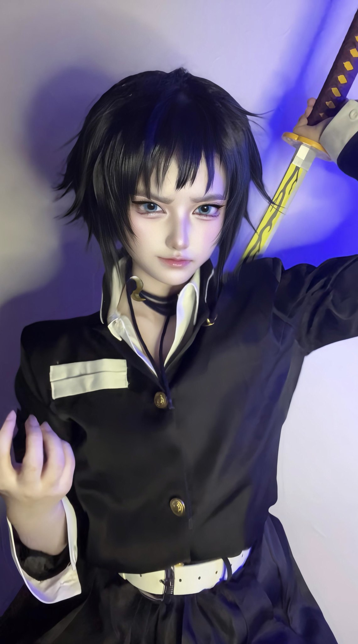 鬼滅の刃 獪岳 鬼化 コスプレ 獪岳 (かいがく) コスプレ衣装 『鬼滅の刃（きめつのやいば