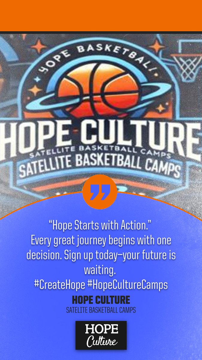 TheNeoshoWay's tweet image. Every great journey begins with a single decision. Make yours with HOPE CULTURE SATELLITE BASKETBALL CAMPS. 🏀 Are you ready to take action? #CreateHope #HopeCultureCamps
