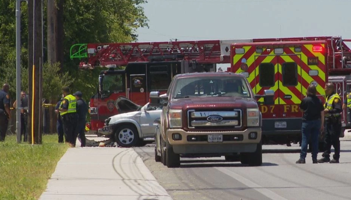 FATAL MOTORCYCLE CRASH | A motorcyclist has died after being ejected from his motorcycle during a crash and landing in a backyard. bit.ly/46DdV8k