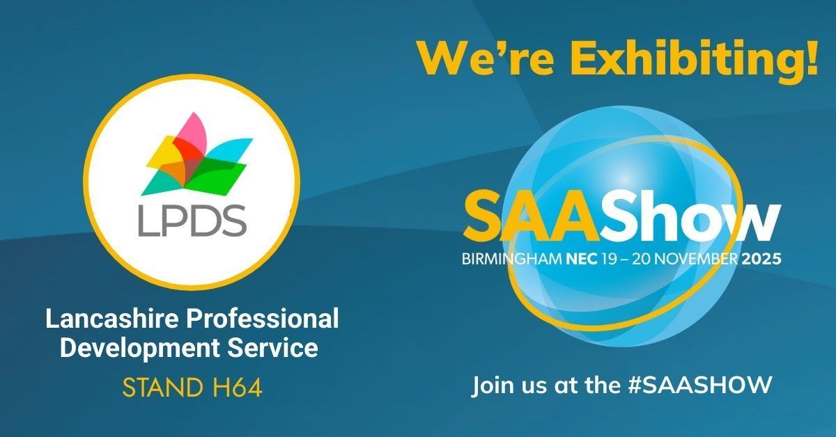 Lancashire Professional Development Service (LPDS) (@lancslpds) on Twitter photo Visit LPDS at SAAS, NEC Birmingham, Nov 19–20! Stand H64 – CPD that makes a difference. 
#SAASHOW #FanSAAStic #EducationExcellence #TeacherCPD Visit LPDS at SAAS, NEC Birmingham, Nov 19–20! Stand H64 – CPD that makes a difference. 
#SAASHOW #FanSAAStic #EducationExcellence #TeacherCPD