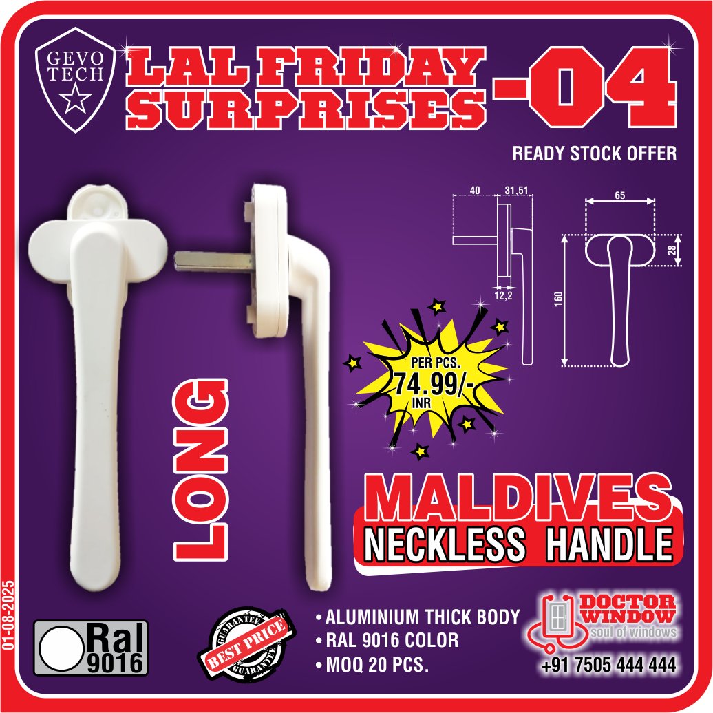 DOCTORWINDOW_IN's tweet image. GEVO TECH KOBE SHORT NECK HANDLE
GEVO TECH MALDIVES NECKLESS HANDLE LONG
GEVO TECH KOMATSU CASEMENT HANDLE
GEVO TECH SATURN WINDOW ROLLER

#handle #premiumhandle #windowroller #espagnolette #doctorwindow #soulofwindow #hardware  #besthardware #hardwareaccessories #door #window